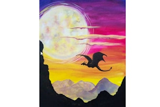 Virtual Paint Nite: Moonrise Dragon (Ages 6+)
